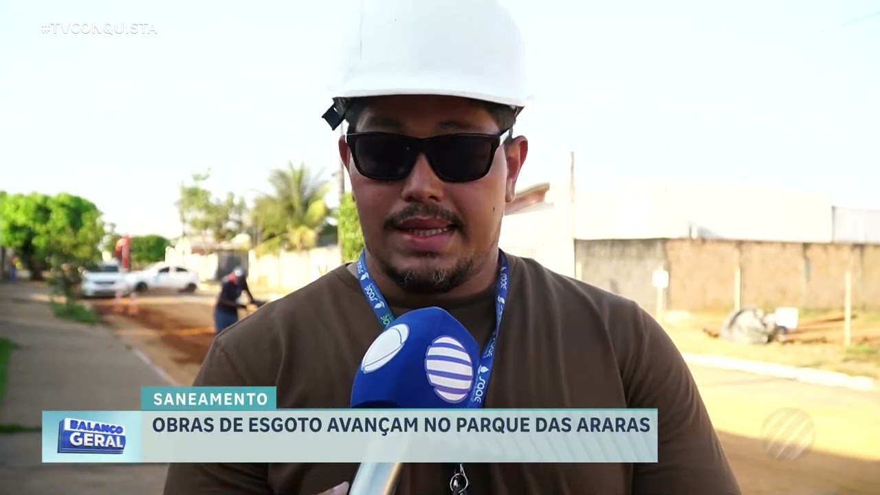 Obras de esgoto avançam no Parque das Araras com 14 km de rede em Lucas do Rio Verde