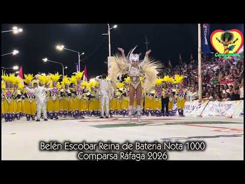 Show de Batería Nota 1000 - Comparsa Ráfaga 2026 - Primera noche Carnaval de Concordia