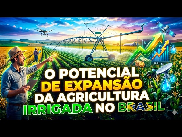 Potencial de expansão da agricultura irrigada no Brasil.