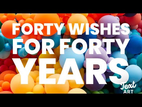 Shannon’s 40th birthday wishes video.