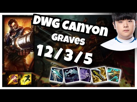 Graves vs Taliyah DWG Canyon JUNGLE (12/3/5) - v10.25
