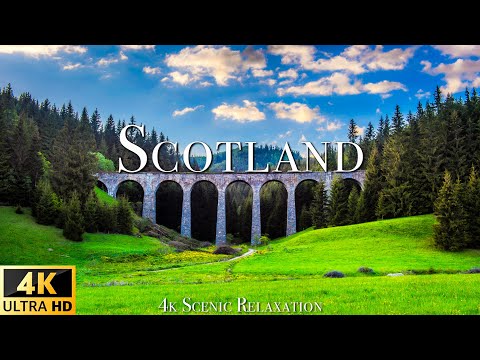 FLYING OVER SCOTLAND (4K UHD) - Relaxing Music Along With Beautiful Nature Videos - 4K Video Ultra