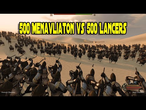 500 Elite Menavliaton vs 500 Khuzait Lancers - Mount & Blade 2: Bannerlord