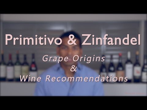 Primitivo, Red Zinfandel & White Zinfandel - Grape origins and Wine Recommendations Video