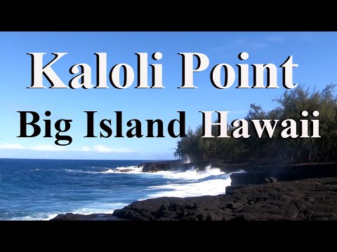 Majestic Coastline Cliffs of Kaloli Point Pahoa, Big Island Hawaii. Rainbows in the Mist