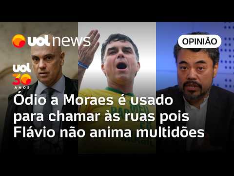 Ódio a Moraes é usado para chamar às ruas pois Flávio Bolsonaro não anima multidões | Sakamoto