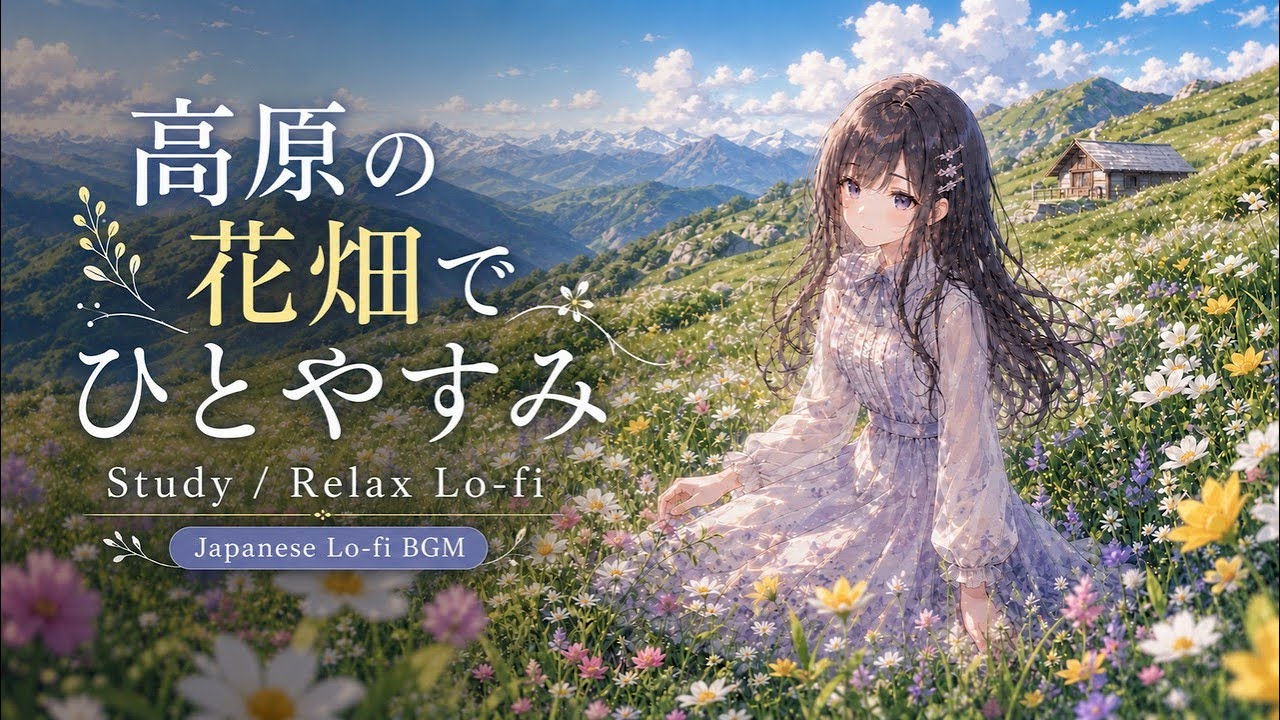 【フリーBGM】高原の花畑で、ひとやすみ。