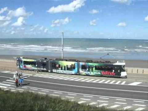 World's Longest Tram Line - Belgian coast tram - Kusttram - Straßenbahn - Villamos