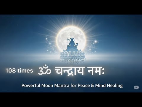 Om Chandraya Namah – 108 Times | Soothing Chandra Mantra for Peace, Mind & Moon Energy