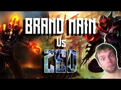 Brand Main V Zed - Full Commentary Gameplay - League of legends season 7