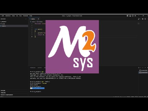 How to install MSYS2 and configure it in Visual Studio Code to run C ...