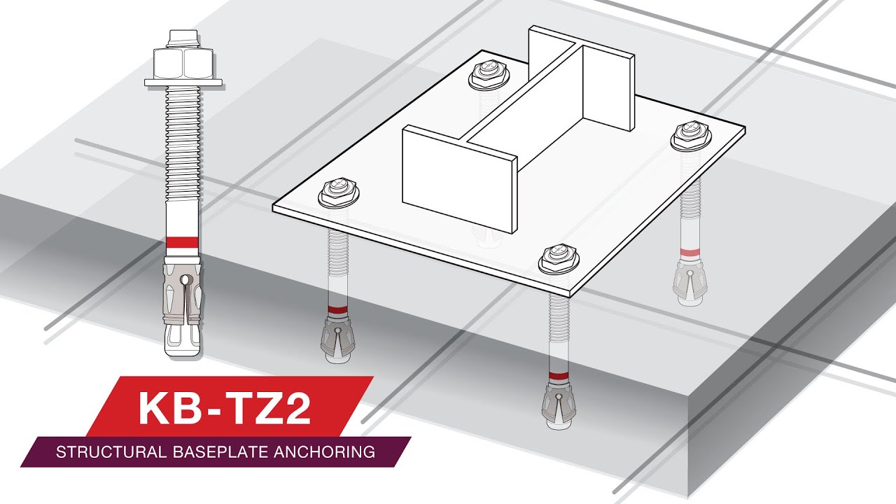 OVERVIEW of the Hilti wedge anchor KB-TZ2 for structural baseplate anchoring