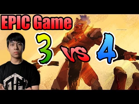 How To PLAY 3 vs 4 - ANA [Troll Warlord] Dota 2 7.04