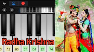 Radha Krishna BGM  Serial Song  Easy Piano Tutoria