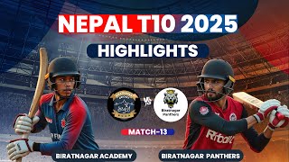 Birat Cricket Club & Academy VS Biratnagar Panthers