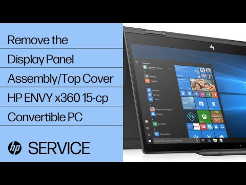 Remove the Display Panel Assembly/Top Cover | HP ENVY x360 15-cp0000 Convertible PC | HP