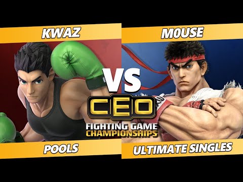CEO 2021 - Kwaz (Little Mac) Vs. m0use (Ryu) SSBU Ultimate Tournament