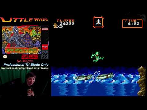 Super Ghouls N Ghosts - Tri Blade ONLY - Professional Difficulty - SNES