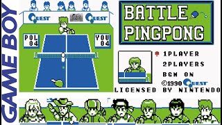 Battle Ping Pong Game Boy - C&M Playthrough