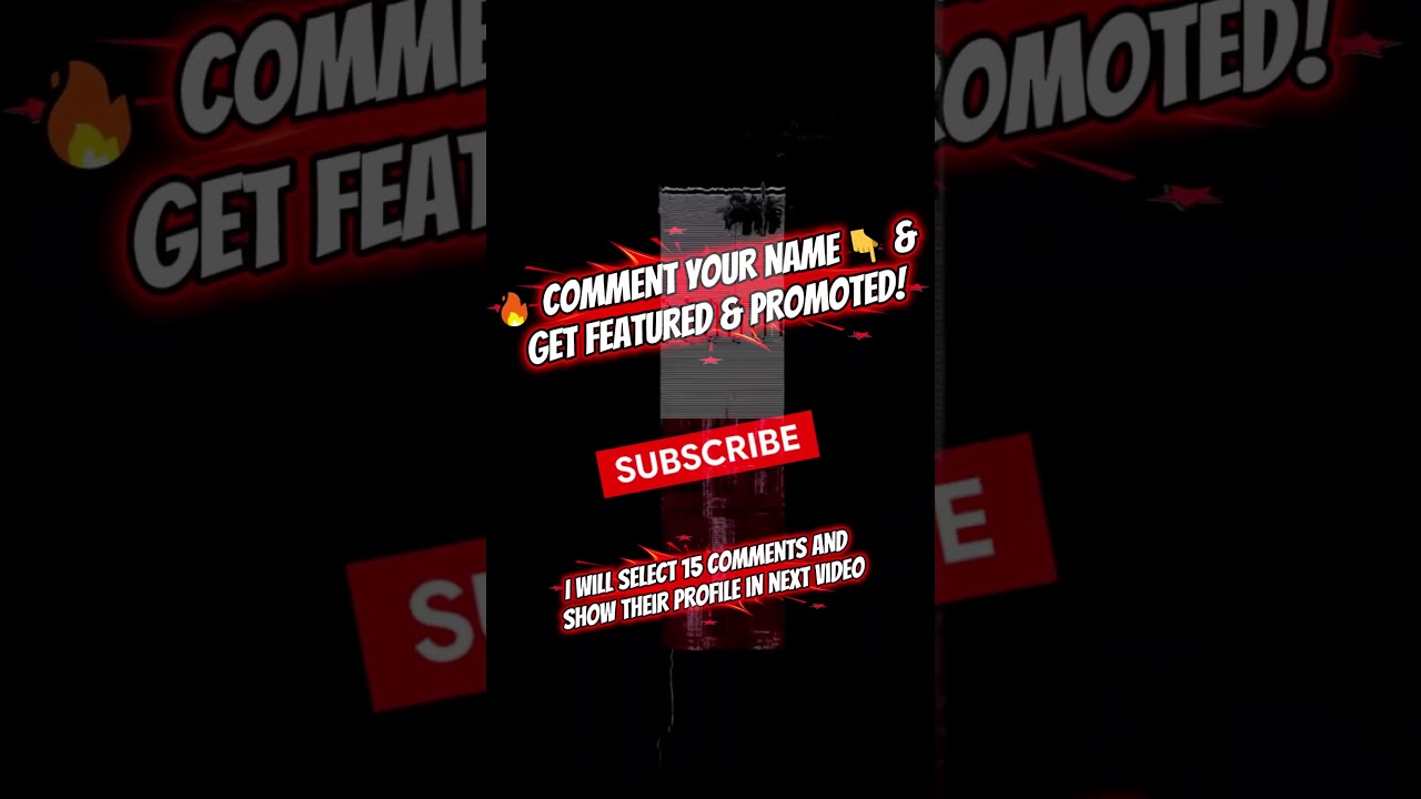 COMMENT YOUR NAME 👀🔥 | GET FREE PROMOTION! #shorts