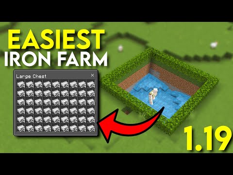 Best EASY Iron Farm For Minecraft 1.20! Minecraft Bedrock