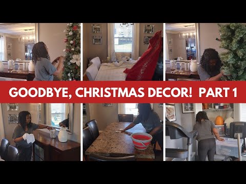 Cleaning Motivation: Goodbye, Christmas Decor Part 1 | Dining Room