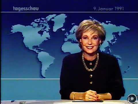 ARD Tagesshau 09.01.1991 , Fernsehprogramm für den nächsten Tag. Ende der Sendung