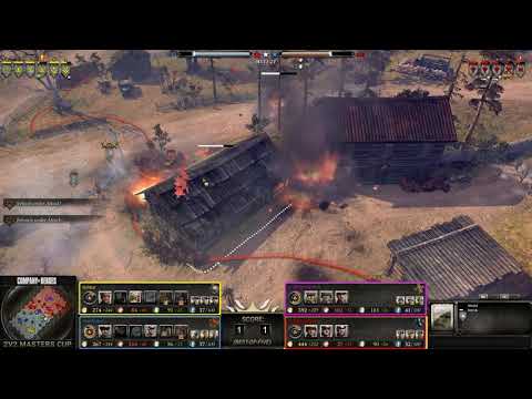 2v2 Masters Cup - Semi Final 2: Game 3 of 5 - Epic competitive CoH2 match series