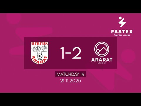 Fastex Premier League. Matchday 14. FC Ararat - Ararat Armenia  (21.11.2025)