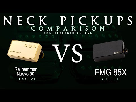 Railhammer NUEVO 90 vs EMG 85X - Neck Guitar Pickup Comparison Tone Demo