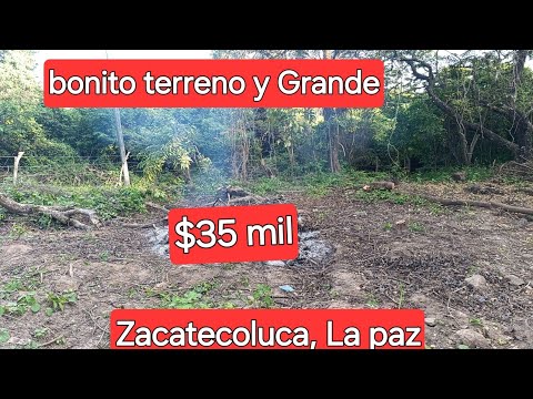 SV Terreno Grande $35 mil, en zacatecoluca, La paz a 20 del aeropuerto 