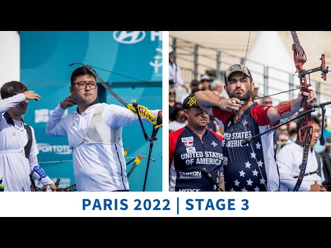 Korea v USA – recurve men team gold | Paris 2022 World Cup S3