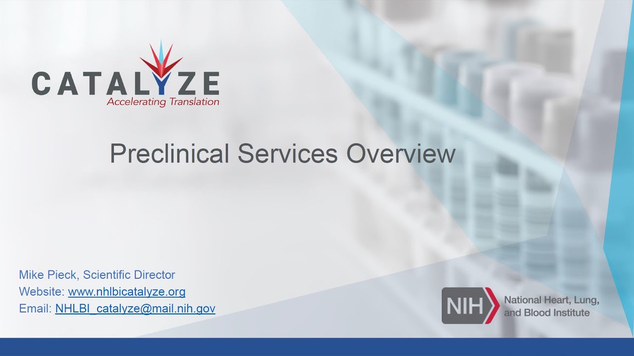 Catalyze Preclinical Services Program