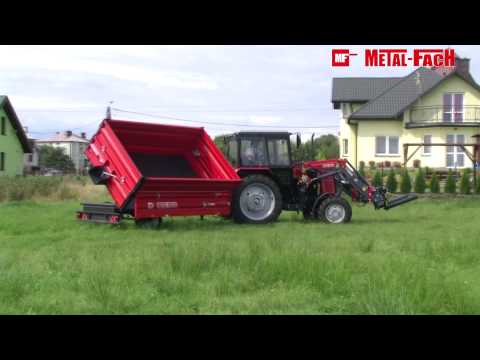 Aratási készletkiárusítás Metal-Fach Egytengelyes Mezőgazdasági Pótkocsi (1) T703A