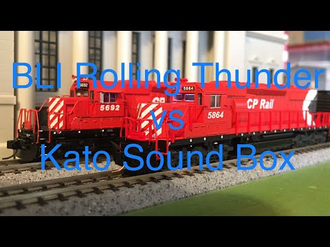 BLI Rolling Thunder Vs Kato Sound Box comparison.