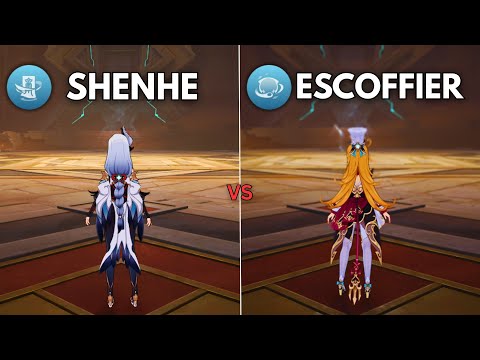 Escoffier vs Shenhe!! Who is the best support?? [ Genshin Impact ]