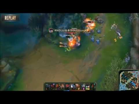 LOL LPL 2016 RNG xiaohu Unbeatable Swain Vs OMG