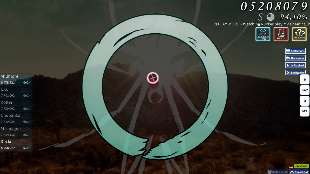 osu! Archive | Rucker | My Chemical Romance - Na Na Na [Nard] +HD,HR,DT | FC 94.54%