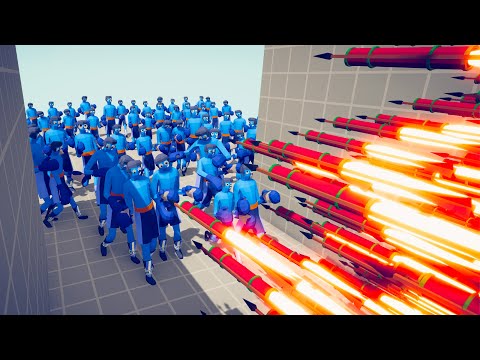 100x BOXERS vs EVERY GOD In the Corridor | TABS - Totally Accurate Battle Simulator