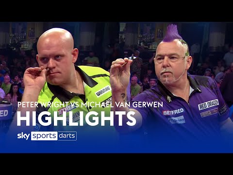 Peter Wright vs Michael van Gerwen | World Matchplay Darts Highlights