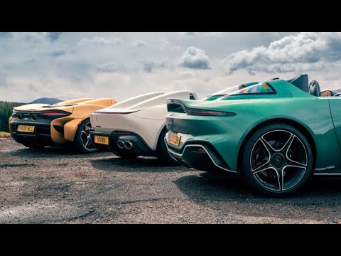 Luxury Supercars and Hyper cars McLaren Speed-tail, Ferrari Monza Sp1, Sp2, Aston Martin Speedster