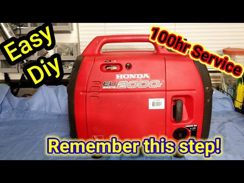 Honda eu2000i Oil change 100hr service generator