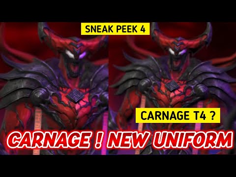 OMG Carnage New Uniform & T4 ? 🤔 | Sneak Peek 4 | Marvel Future Fight