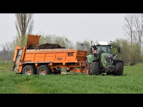 Fendt 826 & Dezeure mestwagen - Loonw. Claeys Willem