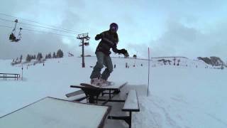 Picnic Tables - Avoriaz Snowpark - Snowboarding