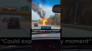 Watch how this garbage truck exploded at the worst time ever...