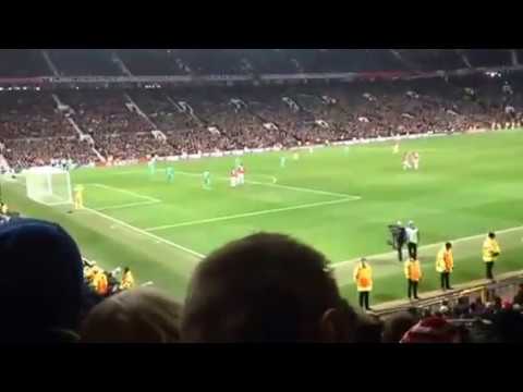 Saint etienne fans at old trafford 16/02/17
