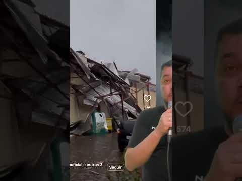 Estragos do ciclone em Flores da Cunha #riograndedosul