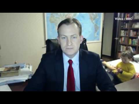 Hilarious moment BBC World News guest expert is interrupted live on air by his KIDS