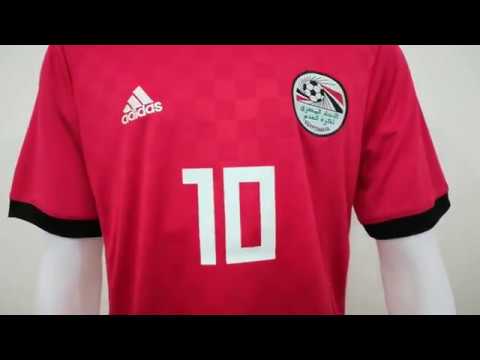 2018 M.SALAH egypt national home soccer jersey unboxing review by tectopjersey